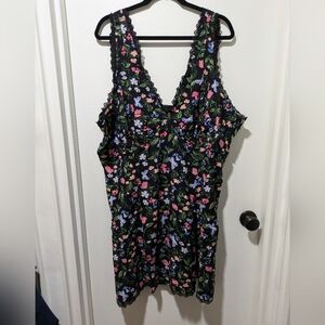 Hot Topic Multicolor Butterfly Pattern Tank Dress w/Pockets